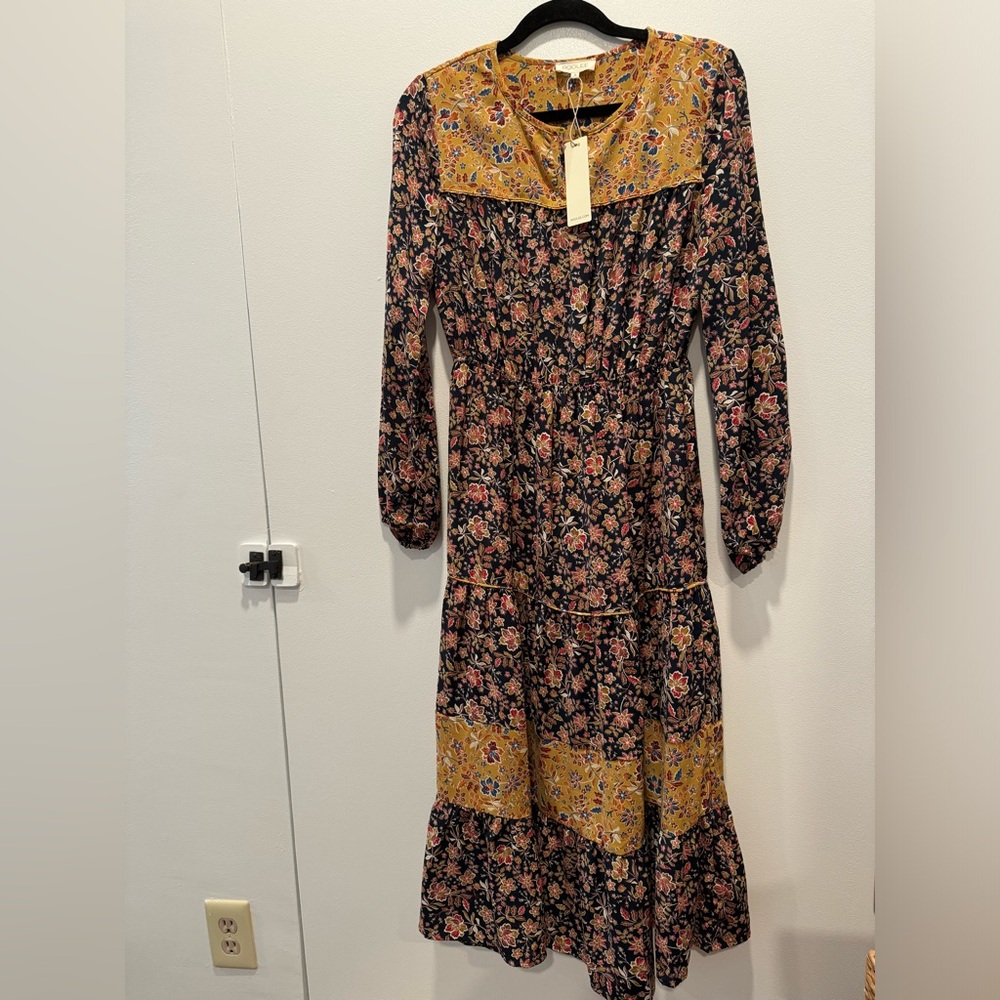 NWT Roolee Boho Prairie Floral Dress Size S